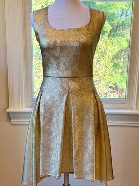 Custom Designed Gold Dress